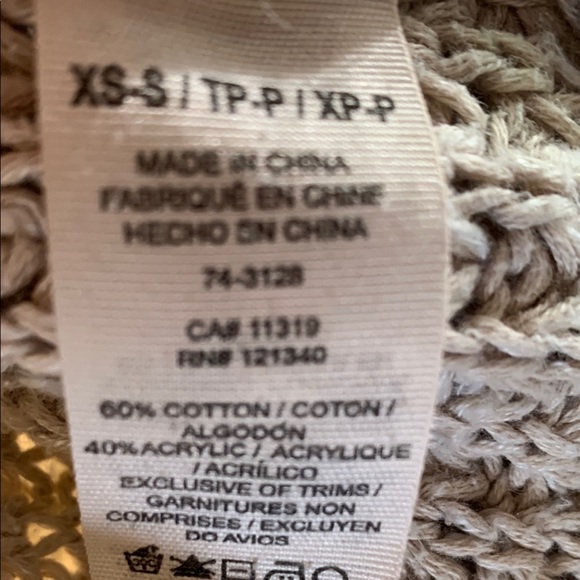 Garage Tan Chunky Knit Cardigan Sweater - Picture 3 of 5